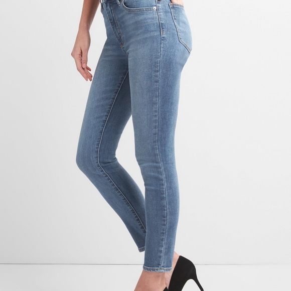 GAP True Skinny Super High Rise Jeans, Sz 29R - Picture 2 of 9